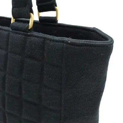 Pre-owned Chanel Black Cotton Shoulder Bag Tote Bag ()