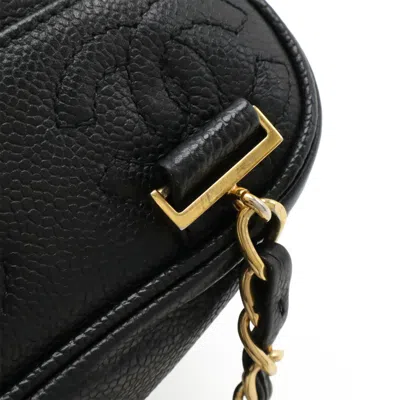 Pre-owned Chanel Black Grained Calfskin Backpack ()