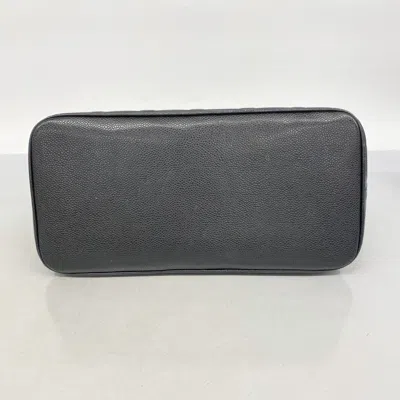 Pre-owned Chanel Black Grained Calfskin Tote Bag ()