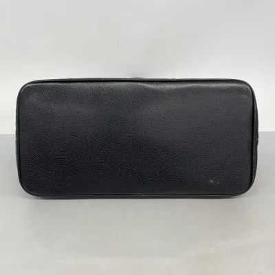 Pre-owned Chanel Black Grained Calfskin Tote Bag ()