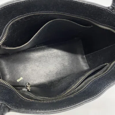 Pre-owned Chanel Black Grained Calfskin Tote Bag ()
