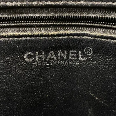 Pre-owned Chanel Black Grained Calfskin Tote Bag ()
