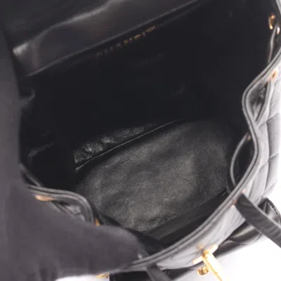 Pre-owned Chanel Black Leather Backpack ()