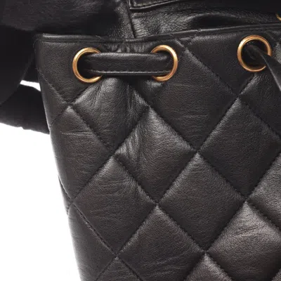 Pre-owned Chanel Black Leather Backpack ()