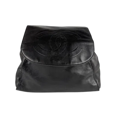 Pre-owned Chanel Black Leather Backpack ()