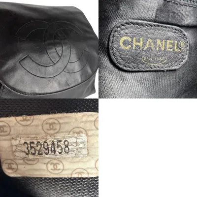 Pre-owned Chanel Black Leather Backpack ()
