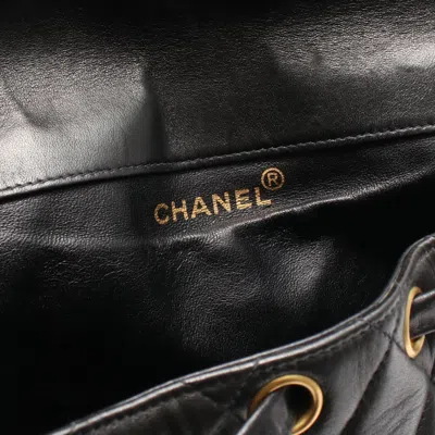 Pre-owned Chanel Black Leather Backpack ()