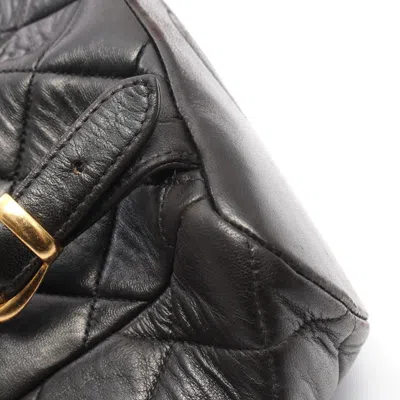 Pre-owned Chanel Black Leather Backpack ()