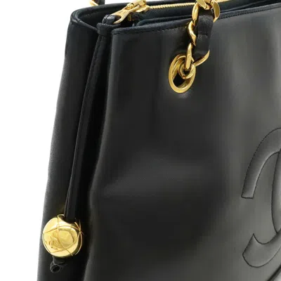 Pre-owned Chanel Black Leather Shoulder Bag Tote Bag ()