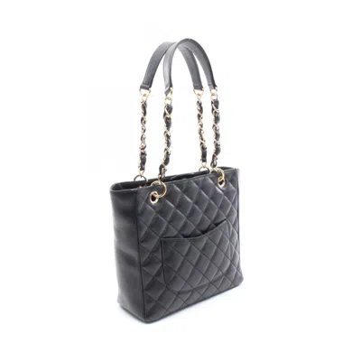 Pre-owned Chanel Black Leather Tote Bag ()