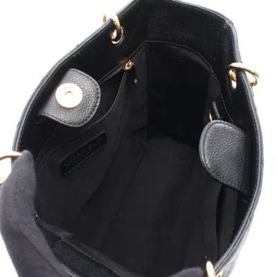 Pre-owned Chanel Black Leather Tote Bag ()