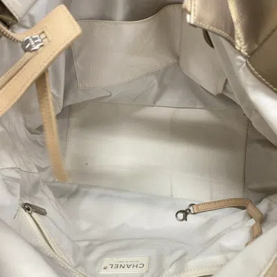 Pre-owned Chanel Gold Canvas Tote Bag ()