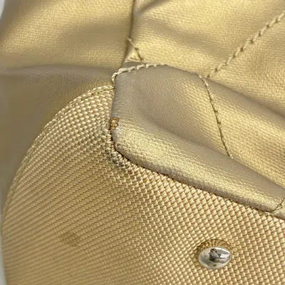 Pre-owned Chanel Gold Canvas Tote Bag ()