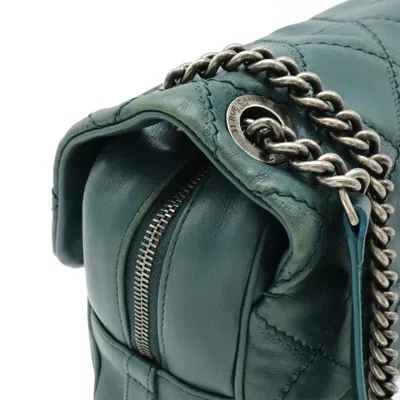 Pre-owned Chanel Green Leather Shoulder Bag ()