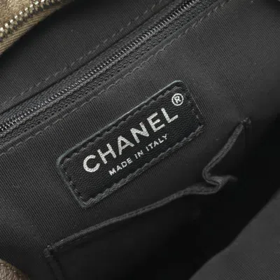 Pre-owned Chanel Khaki Leather Backpack () In Brown