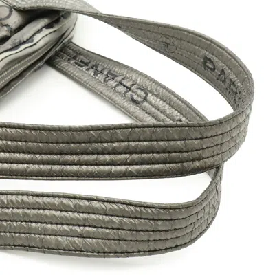 Pre-owned Chanel Silver Nylon Shoulder Bag Tote Bag ()