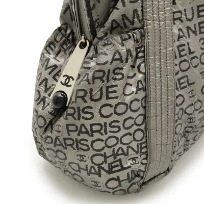 Pre-owned Chanel Silver Nylon Shoulder Bag Tote Bag ()