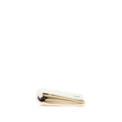Pre-owned Chanel White Leather Long Wallet (bi-fold) ()