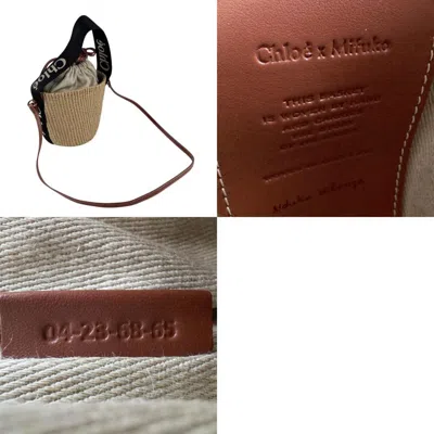 Pre-owned Chloé Black Brown Basket Handbag Shoulder Bag () In Multi