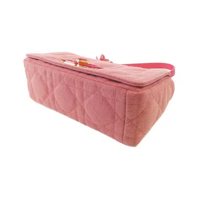 Pre-owned Dior Christian  Pink Denim Shoulder Bag ()
