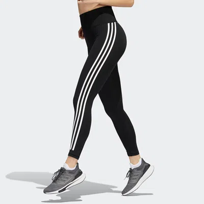 Adidas Originals (wmns) Adidas Opt Ticons 7/8t Training Sports Stripe Gym Pants/trousers/joggers Black