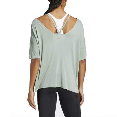 Adidas Originals (wmns) Adidas Yoga Studio Oversized T-shirt Asia Sizing 'green'