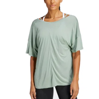 Adidas Originals (wmns) Adidas Yoga Studio Oversized T-shirt Asia Sizing 'green'
