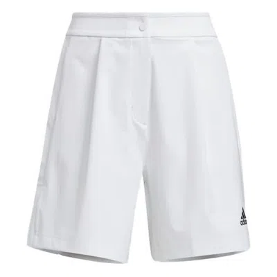 Adidas Originals (wmns) Adidas Solid Color Logo Casual Shorts 'white'