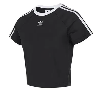 Adidas Originals 3-stripes Baby T-shirt In Black