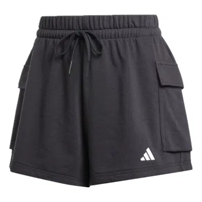 Adidas Originals (wmns) Adidas Essentials Small Logo French Terry Cargo Shorts 'black'