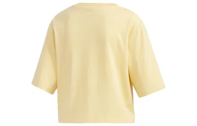 Adidas Originals (wmns) Adidas Neo Casual Sports Short Sleeve Orange Yellow In Neutral
