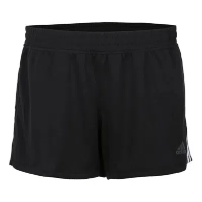 Adidas Originals Adidas Training Plus 3 Stripe Pacer Shorts In Black In Multi