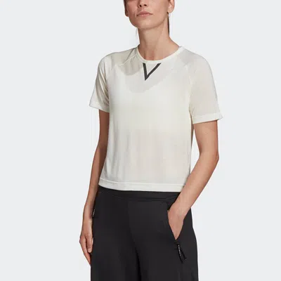 Adidas Originals (wmns) Adidas Crop Tee Athleisure Casual Sports Round Neck Short Sleeve Jade White T-shirt