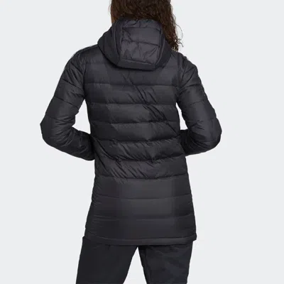 Adidas Originals (wmns) Adidas Light Down Hooded Parka 'black' In Blue