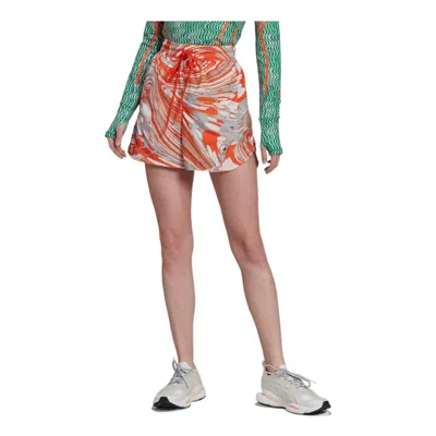 Adidas Originals (wmns) Adidas By Stella Mccartney Truepurpose Printed Training Shorts 'orange White' In Multi