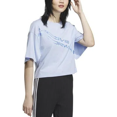 Adidas Originals (wmns) Adidas Neo Move Forward T-shirt 'purple' In Blue