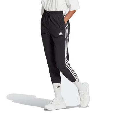Adidas Originals (wmns) Adidas Essentials 3-stripes Woven 7/8 Pants Asia Sizing 'black'