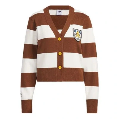Adidas Originals (wmns)  Sportswear Cardigan 'tan White' In Brown