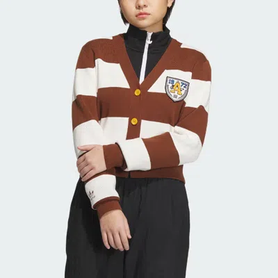 Adidas Originals (wmns)  Sportswear Cardigan 'tan White' In Brown