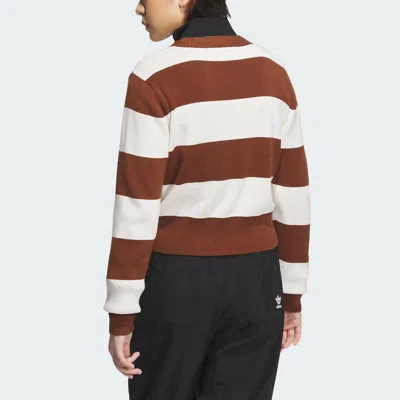 Adidas Originals (wmns)  Sportswear Cardigan 'tan White' In Brown
