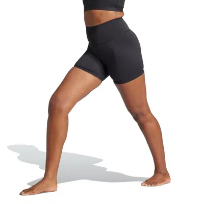 Adidas Originals (wmns) Adidas All Me 5-inch Short Leggings 'black' In Blue