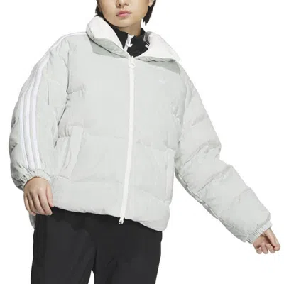Adidas Originals (wmns)  Reversible Down Jacket 'wonder Silver' In White