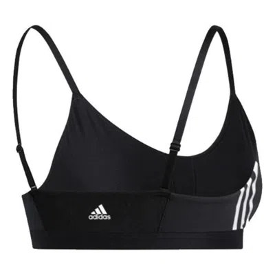 Adidas Originals Womens Adidas All Me 3-stripe Bra In Black