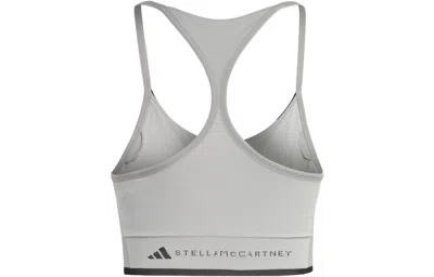 Adidas Originals (wmns) Adidas By Stella Mccartney Medium Support Sports Bra 'grey' In Gray