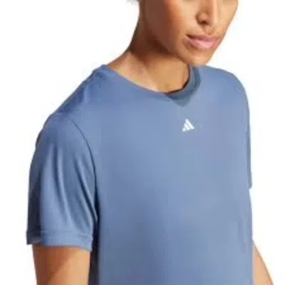 Adidas Originals (wmns) Adidas Designed For Training T-shirt Asia Sizing 'blue'