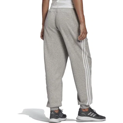 Adidas Originals (wmns)  Essentials Studio Lounge 3-stripes Pants 'grey' In Gray