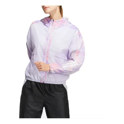 Adidas Originals (wmns) Adidas Met Aop Windbreaker 'purple'