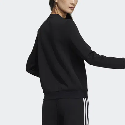 Adidas Originals (wmns) Adidas Printing Logo Round-neck Swea Black