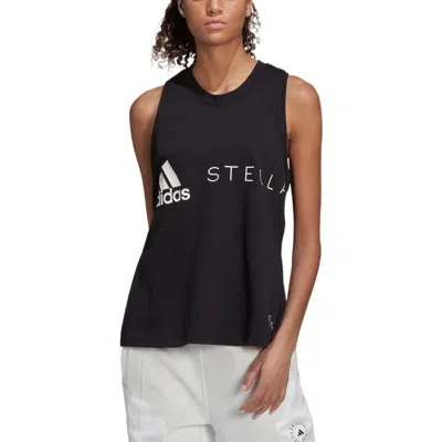 Adidas Originals (wmns) Adidas By Stella Mccartney Sportswear Logo Tank Top 'black White'
