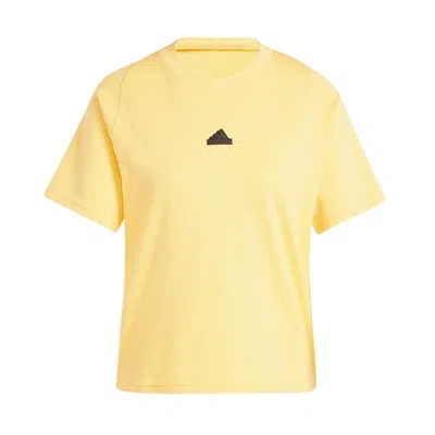 Adidas Originals Womens Adidas Z.n.e. T-shirt In Yellow